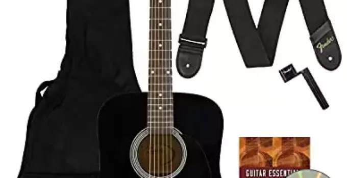 Fender Squier Dreadnought Acoustic Guitar – Black Learn-to-Play Bundle: A Comprehensive Review